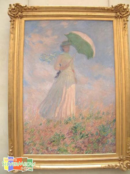 Lady With Parasol Facing Right - 莫奈 Claude Monet