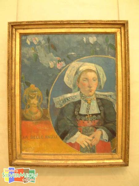 美麗的翁潔勒 La Belle Angele, 高更 Gauguin 1889年作品