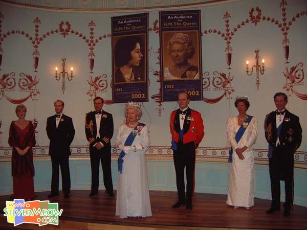 英国皇室成员蜡像