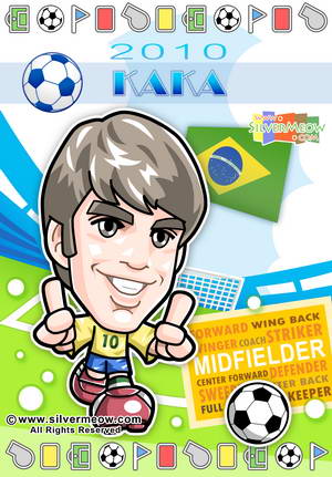 Q版球星漫画海报 2010 - 卡卡 (巴西)