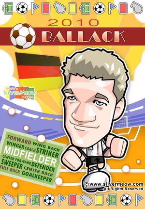 Soccer Toon Poster 2010 - Michael Ballack (Argentina)