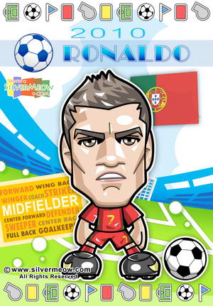 Soccer Toon Poster 2010 - Cristiano Ronaldo (Portugal)