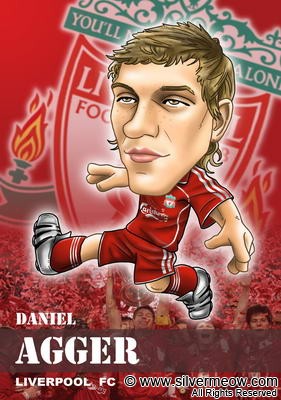 Soccer Player Caricature - Daniel Agger (Liverpool)