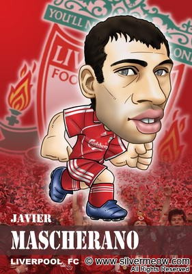 Soccer Player Caricature - Javier Mascherano (Liverpool)