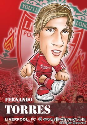 Soccer Toon - Fernando Torres (Liverpool)