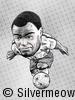 足球球星肖像漫画 - 德尼尔森 (巴西)