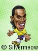 足球球星肖像漫画 - 罗纳尔迪尼奥 (巴西)