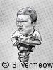 Soccer Player Caricature - Paul Scholes (England)