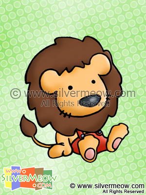 動物卡通 - 小獅子