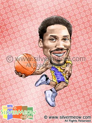 NBA 球星肖像漫畫 - 高比拜仁