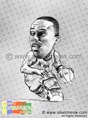NBA Player Caricature - Anfernee Hardaway