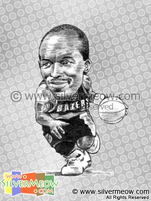 NBA Player Caricature - Clyde Drexler