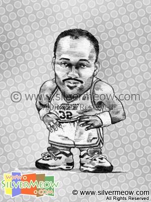 NBA 球星肖像漫畫 - 卡爾馬龍