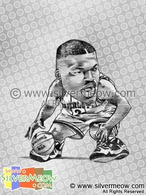 NBA 球星肖像漫畫 - 拉利莊遜