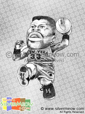 NBA Player Caricature - Patrick Ewing
