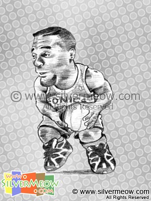 NBA Player Caricature - Shawn Kemp