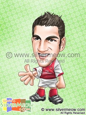 Soccer Player Caricature - Cesc Fabregas (Arsenal)