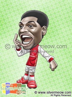 Soccer Player Caricature - Emmanuel Adebayor (Arsenal)