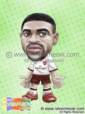 Soccer Player Caricature - Kolo Toure (Arsenal)