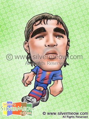 足球球星肖像漫画 - 德科 (巴塞罗那)