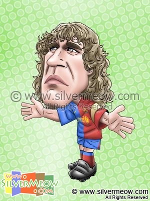 Soccer Player Caricature - Carles Puyol (Barcelona)