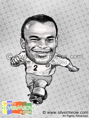 Soccer Player Caricature - Cafu (Brazil)