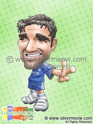 Soccer Player Caricature - Anderson Deco (Chelsea)