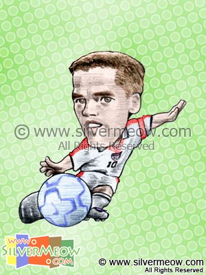 足球球星肖像漫画 - 迈克尔欧文 (英格兰)