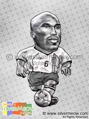 Soccer Player Caricature - Sol Campbell (England)