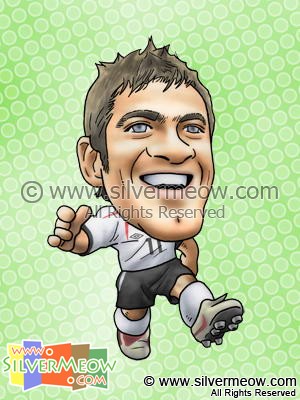 Soccer Player Caricature - Joe Cole (England)