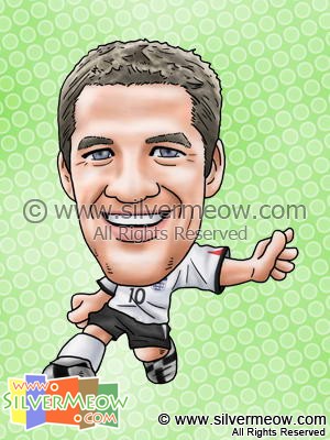 Soccer Player Caricature - Michael Owen (England)