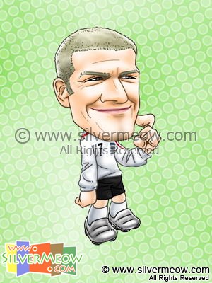 足球球星肖像漫畫 - 碧咸 (英格蘭)