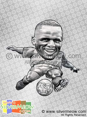 足球球星肖像漫畫 - 韋拉 (法國)