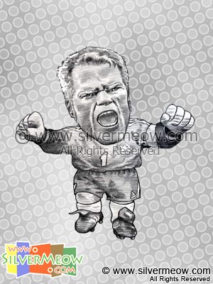 Soccer Player Caricature - Oliver Kahn (Germany)