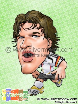 Soccer Player Caricature - Michael Ballack (Germany)