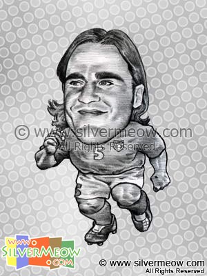 Soccer Player Caricature - Fabio Cannavaro (Italy)