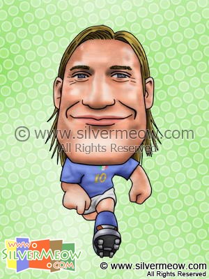 足球球星肖像漫画 - 托蒂 (意大利)