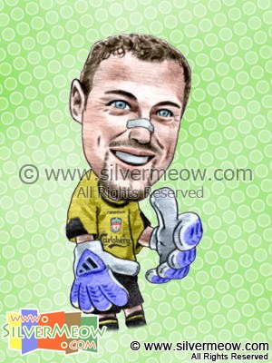 足球球星肖像漫画 - 杜德克 (利物浦)