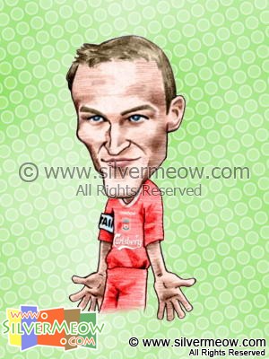 Soccer Player Caricature - Sami Hyypia (Liverpool)