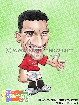 Soccer Player Caricature - Nani (Manchester United)
