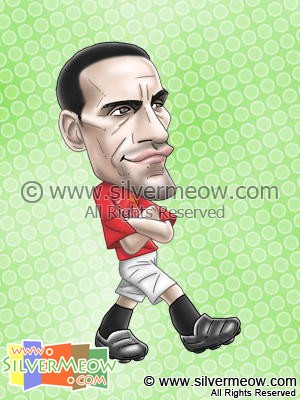 Soccer Player Caricature - Rio Ferdinand (Manchester United)