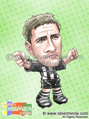 Soccer Player Caricature - Michael Owen (Newcastle)