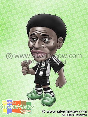 Soccer Player Caricature - Obafemi Martins (Newcastle)