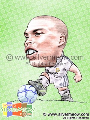 足球球星肖像漫画 - 罗纳尔多 (皇家马德里)