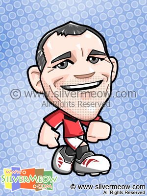 Soccer Toon - Ryan Giggs (Manchester United)