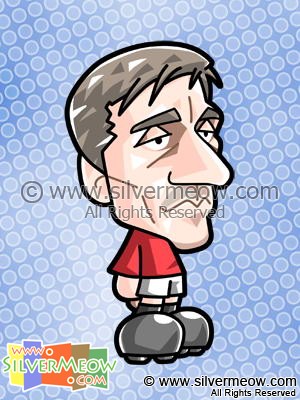 Soccer Toon - Gary Neville (Manchester United)